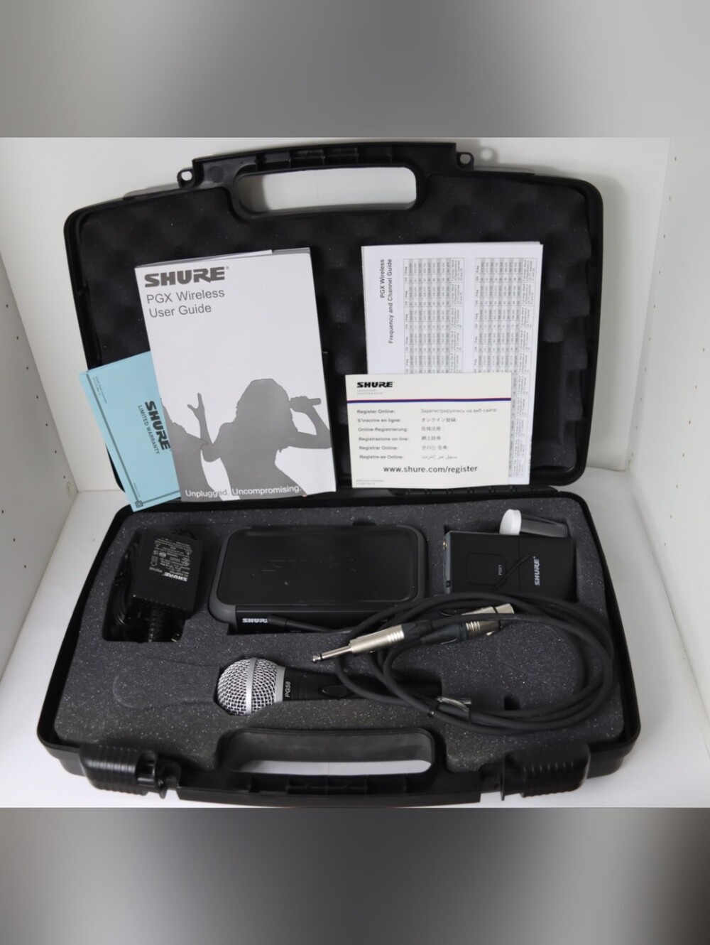 Shure PGX Wireless Microphone System - Black and Silver